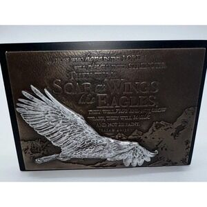 Vintage Lighthouse Christian Products "SOAR ON WINGS LIKE EAGLES" Copper Plaque